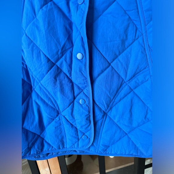 Amazon quilted vest jacket snaps cobalt fp movement pockets quinn puffer - Picture 4 of 6